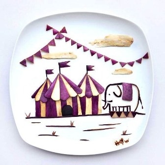 Tranh nghệ thuật “dệt” từ thực phẩm - 9 An Tử